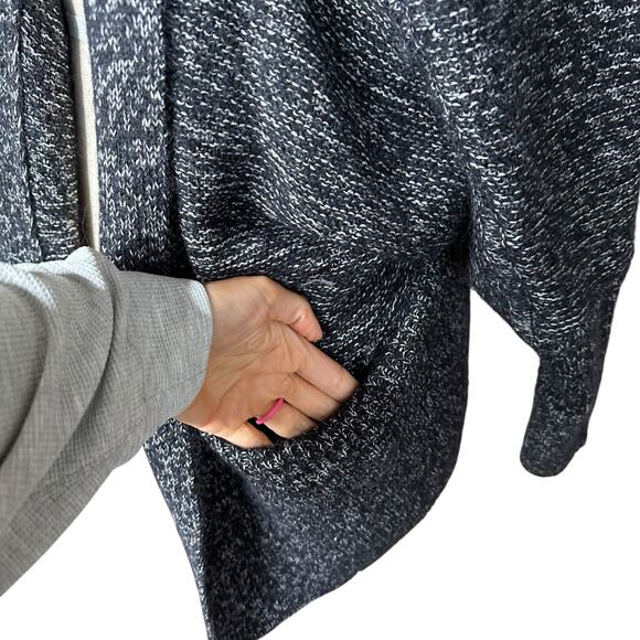 BABATON Aritzia Gray Black Open Cardigan Sweater Women's Size Small Mohair Blend - Picture 8 of 8